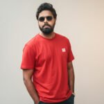 men's 240 gsm oversized red t shirt