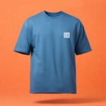 men's 240 gsm oversized brown t shirt